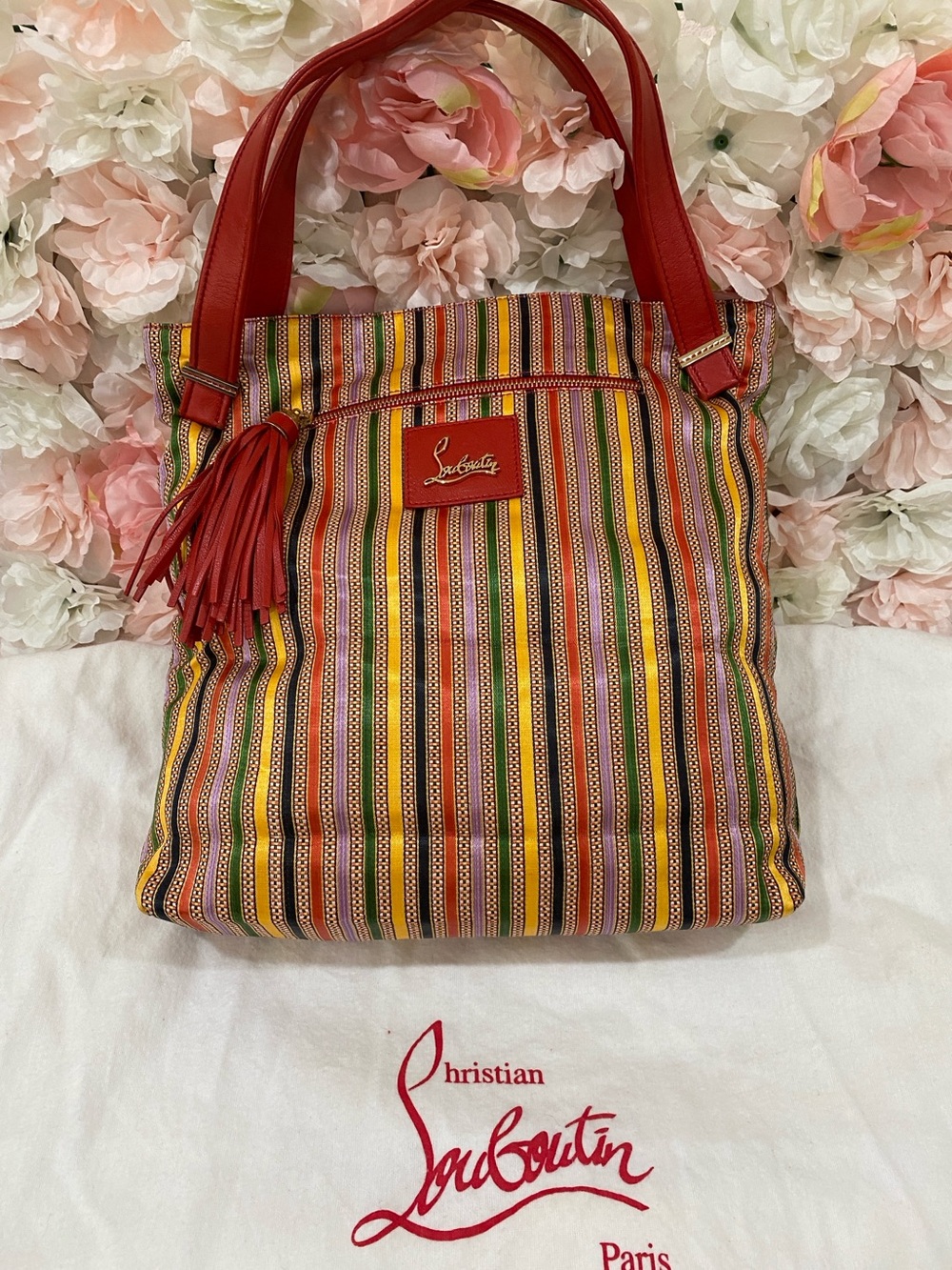 Christian Louboutin Multi-Colored Tote Bag